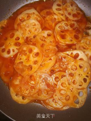 Tomato Sauce Lotus Root Slices recipe