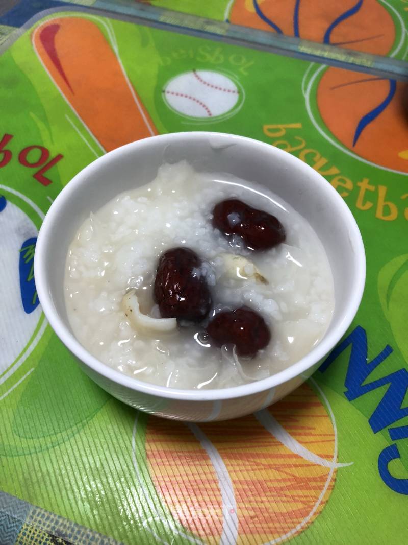 Red Dates Tremella Lily Congee recipe