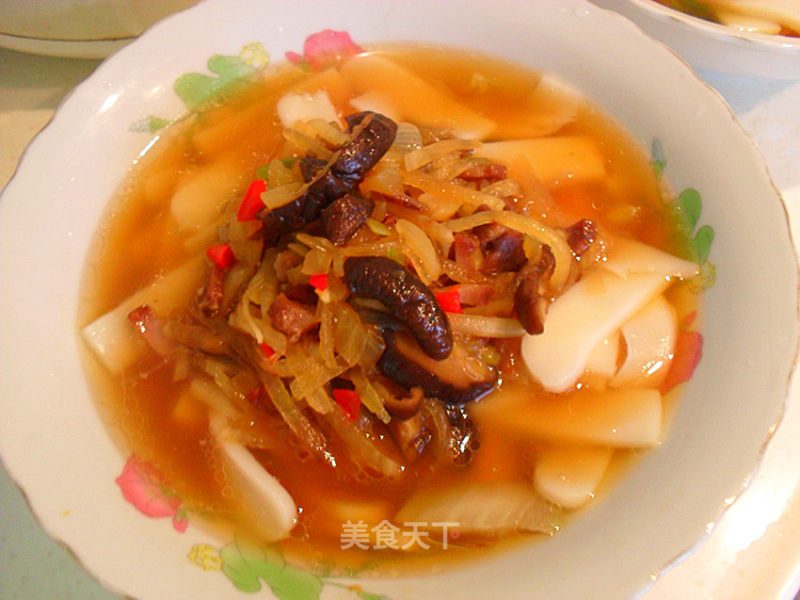 Shiitake Pork Soup Rice Cake