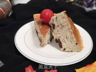 Banana Cranberry Chiffon Cake recipe