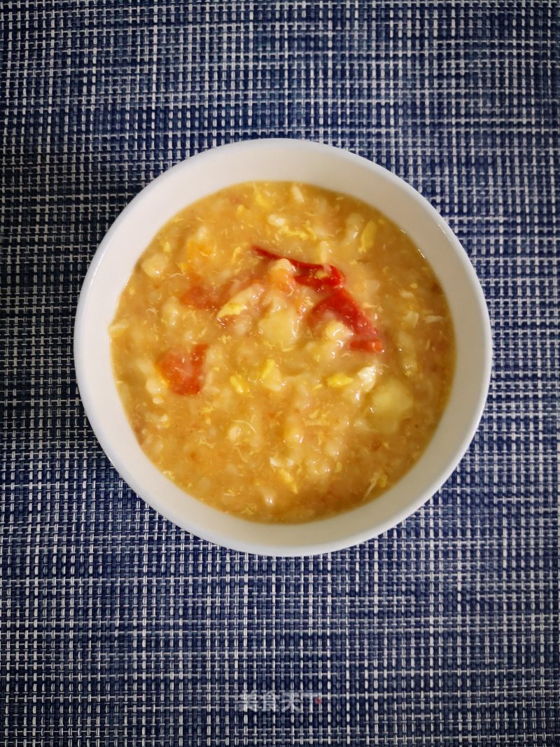 Tomato and Egg Pimple Soup recipe