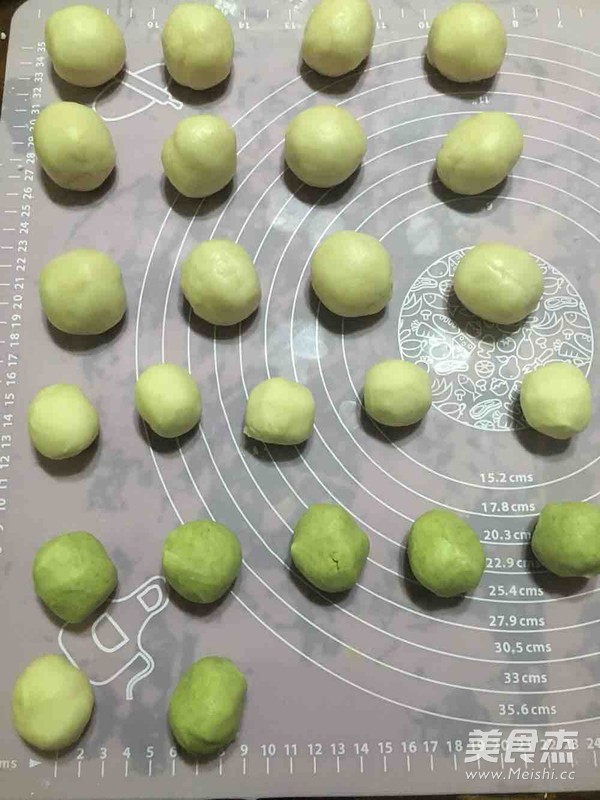 Egg Yolk Crisp, Matcha Red Bean Crisp recipe