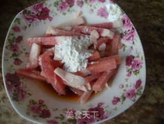 Stir-fried Rice Cake with Pork with Pickled Vegetables recipe