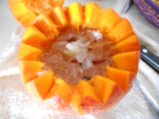 Pumpkin Cup with Rock Sugar Tremella recipe