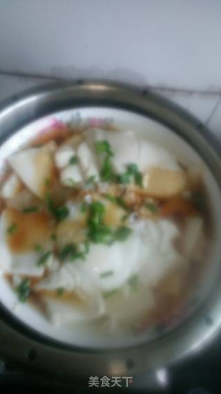 Tofu Steamed Egg with Minced Meat recipe