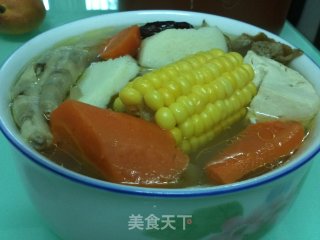 Corn, Carrot, Yam and Big Bone Soup recipe