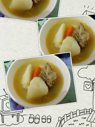 Yam Spare Ribs Soup recipe