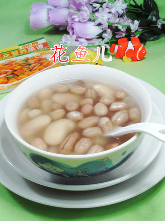 Peanuts and White Kidney Bean Sweet Soup recipe