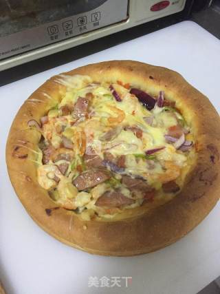 Shrimp and Ham Pizza recipe