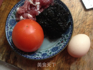 Tomato Seaweed Egg Soup recipe