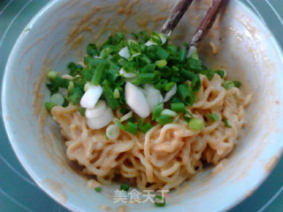 Scallion Instant Noodle Pancake recipe