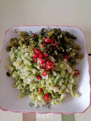 Fried Pickled Cabbage with Bamboo Shoots recipe