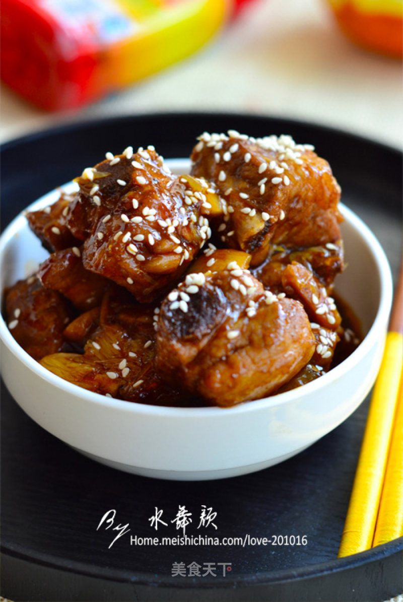 Easily Make Healthy, Oil-free Version of Fruit Ribs with Soft and Tender Meat at Home [dried Fried Orange-flavored Ribs] recipe