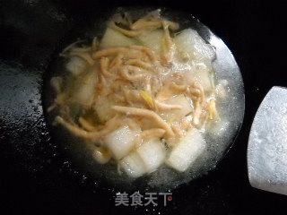 Shimeji Mushroom Roasted Winter Melon recipe