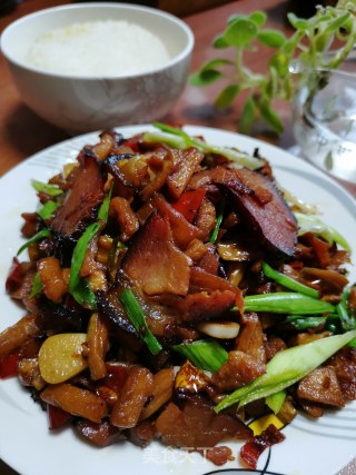 Stir-fried Bacon with Dried Radish recipe