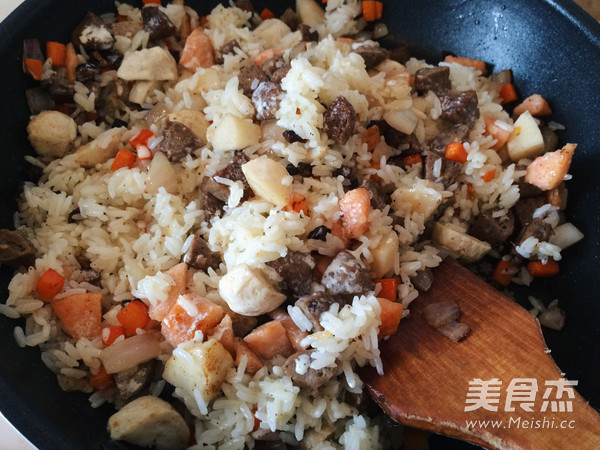Meatball Baked Rice recipe