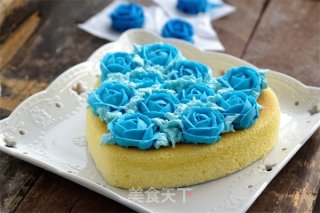 [tomato Recipe] Blue Enchantress Cheesecake-valentine's Day Flowers and Cakes are Indispensable recipe