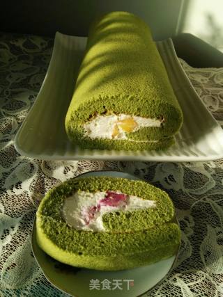 #aca Fourth Session Baking Contest# Making An Erotic Matcha Cake Roll recipe