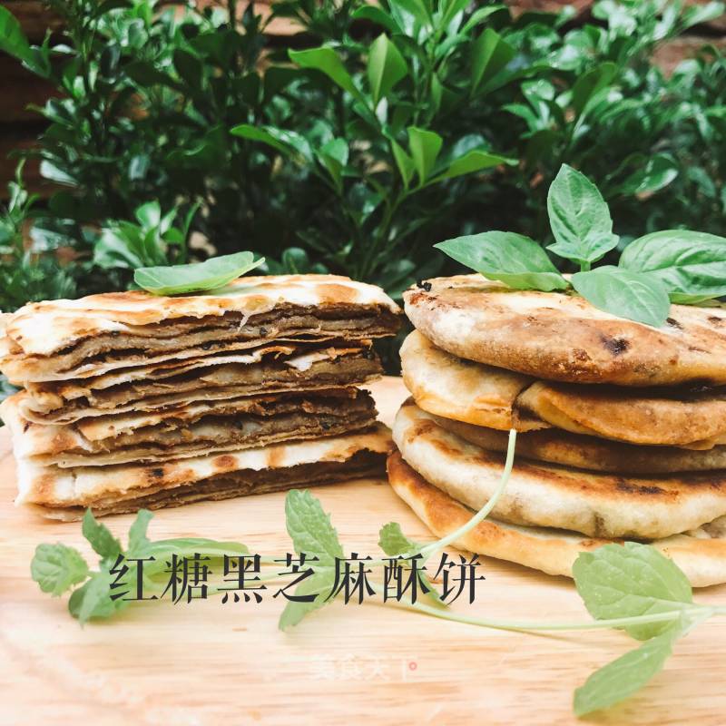 Brown Sugar and Black Sesame Shortbread Cookies recipe