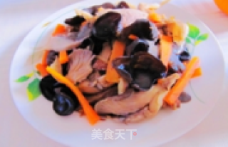 Fried Fungus with Fresh Mushrooms recipe