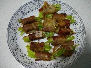 Bacon Roll with Enoki Mushroom recipe