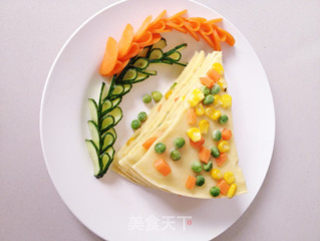 Green Bean Corn Carrot Quiche recipe