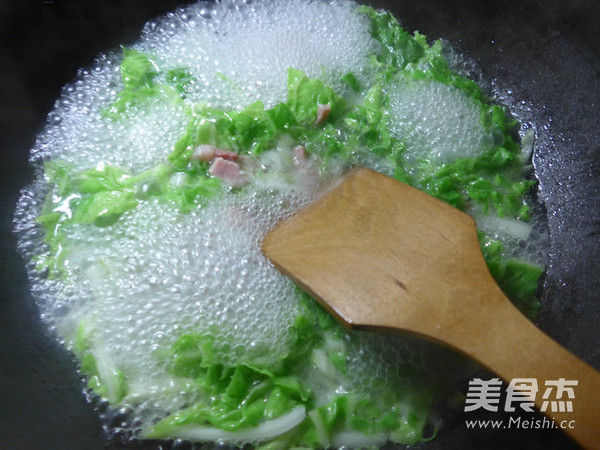 Bacon and Cabbage Boiled and Dried Shreds recipe