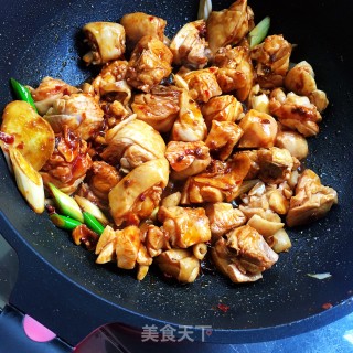 Spicy Mushroom Chicken Nuggets Rice Noodles recipe