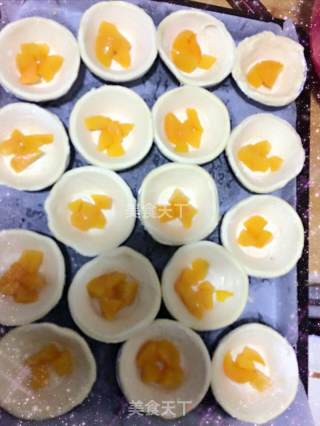 #柏翠大赛#yellow Peach Egg Tart recipe