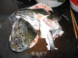 Pan-fried Salmon Head recipe