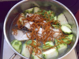 Loofah Cordyceps Soaked Carp recipe