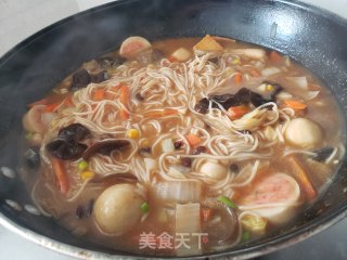 Meatball Soup Noodles recipe