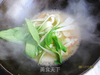 Shrimp Head Rape Boiled Rice Cake recipe