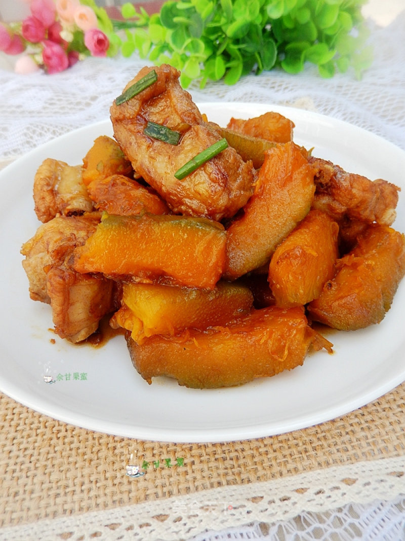 Pumpkin Braised Pork Ribs recipe