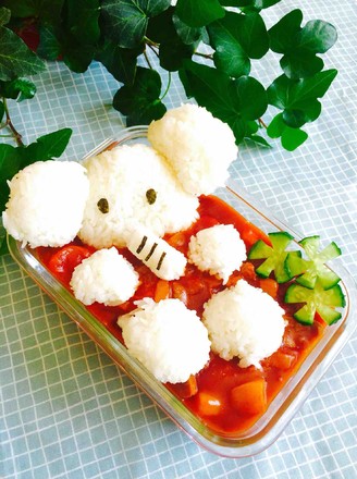 Tomato Curry Beef Rice recipe