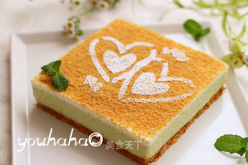 Pea Yogurt Mousse Cake recipe