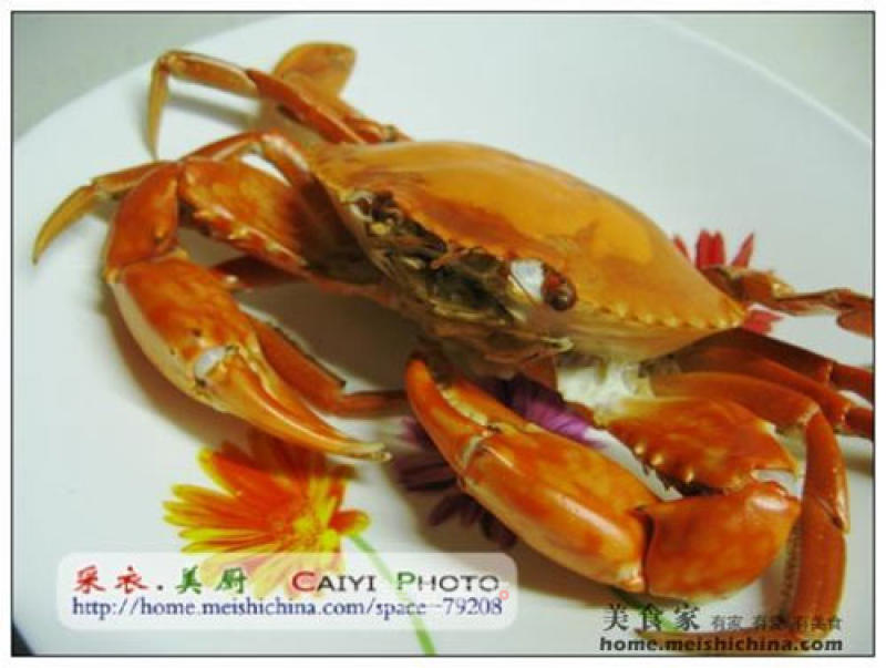 Steamed Three-men Big Blue Crab recipe