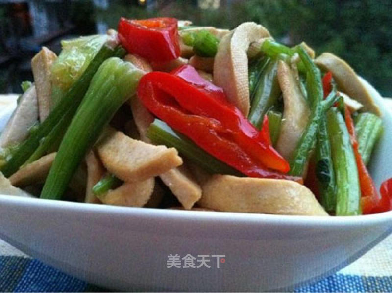 Celery Stir-fried Tofu recipe