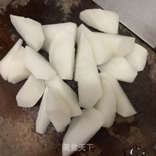 Braised Beef Tripe and Tendon with White Radish recipe