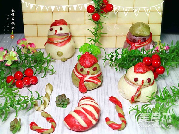 Christmas Pattern Buns One Snowman recipe