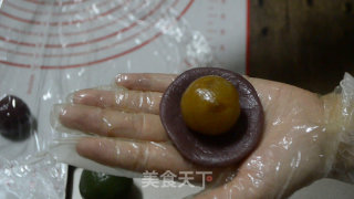 #新良第一节烤大赛# Peach Mountain Skin Moon Cakes recipe