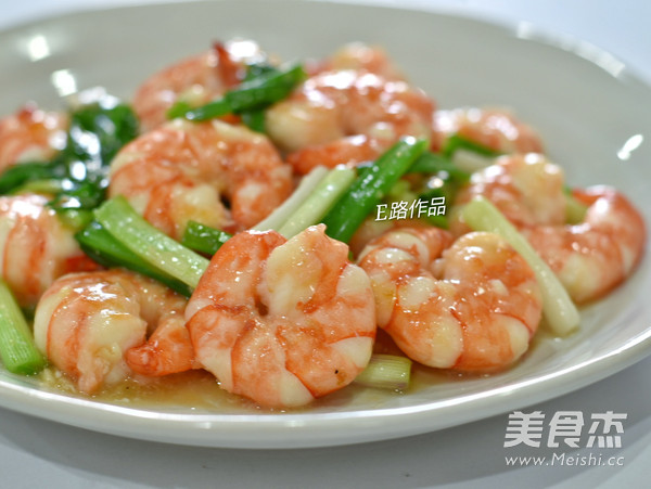 Scallion Fried Shrimp recipe