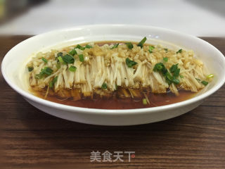 Enoki Mushroom with Garlic recipe