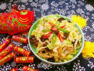 Fried Tofu Mixed with Baby Cabbage recipe