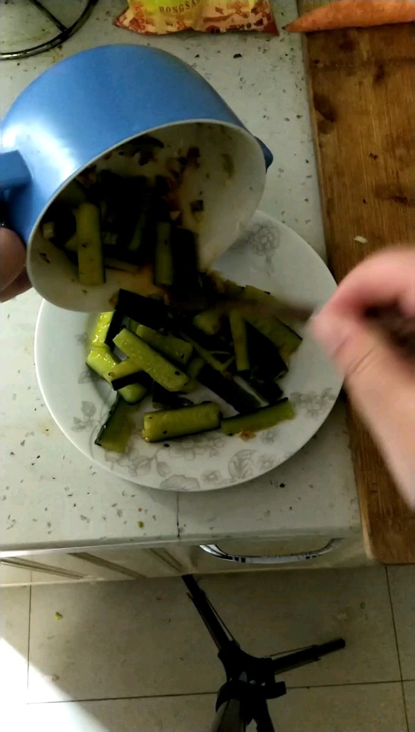 Cucumber Strips with Xo Sauce recipe