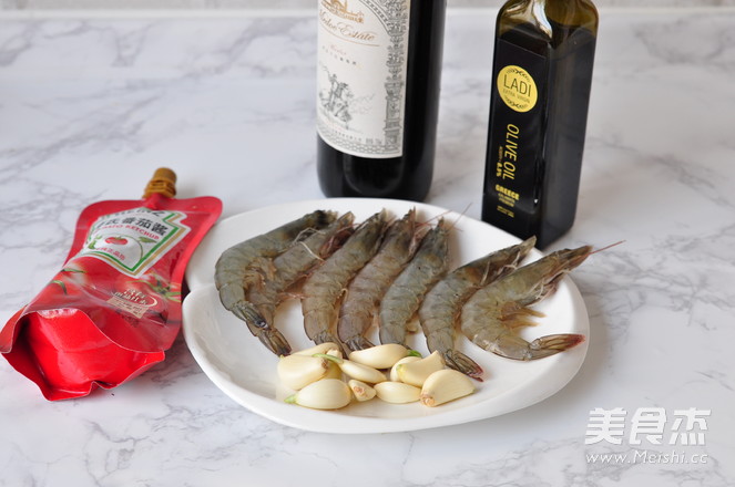 Garlic Red Wine Shrimp recipe