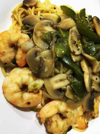 Shrimp and Black Pepper Pasta recipe