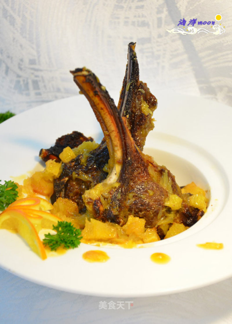 Grilled Lamb Chops with Orange Flavor recipe