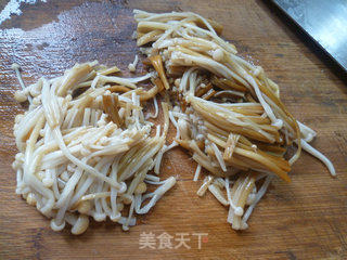 Golden Needle Mushroom Mixed Cold Skin recipe