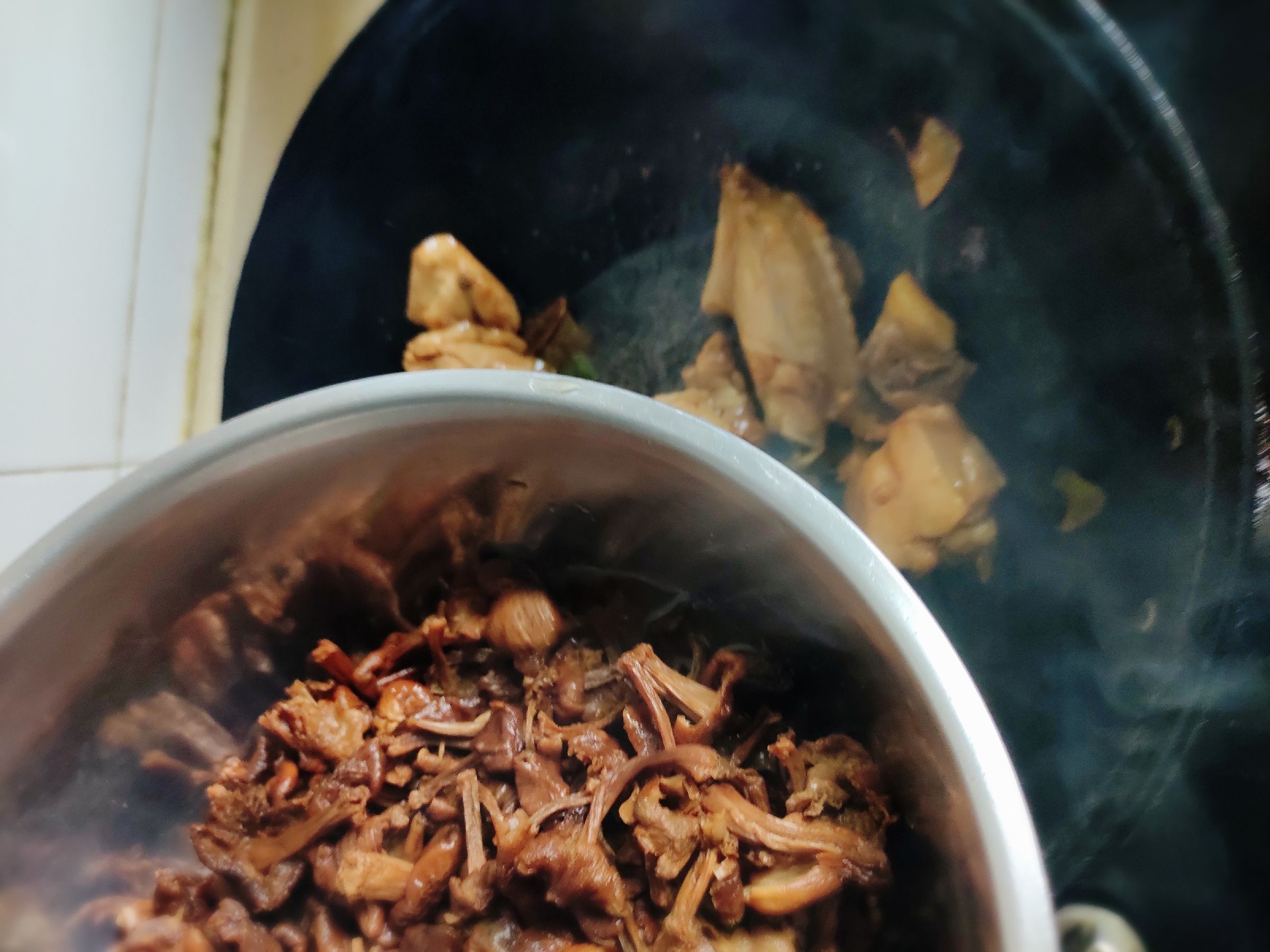 Chicken Stewed Mushroom Vermicelli recipe